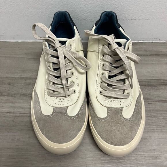 Camper low cut sneakers sz 11. Genuine suede and leather Cream Gray Navy Blue - Picture 3 of 14